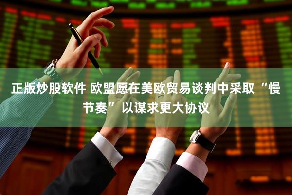 正版炒股软件 欧盟愿在美欧贸易谈判中采取 “慢节奏” 以谋求更大协议