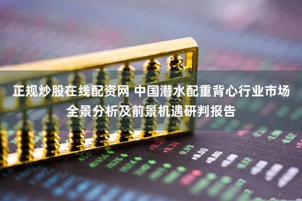 正规炒股在线配资网 中国潜水配重背心行业市场全景分析及前景机遇研判报告